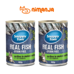 Pate cho mèo hương vị cá trích trong thạch cá hồi xông khói 400g