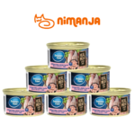 Pate cho mèo hương vị thịt trắng gà, thịt trắng cá và gan cá ngừ 85g