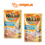 Pate cho mèo con vị cá hồi dạng kem hiệu nekko 70g