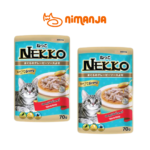 Pate cho mèo vị cá ngừ kèm nước sốt hiệu nekko 70g