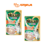 Pate cho mèo con vị cá ngừ rắt thịt gà kèm nước sốt hiệu nekko 70g